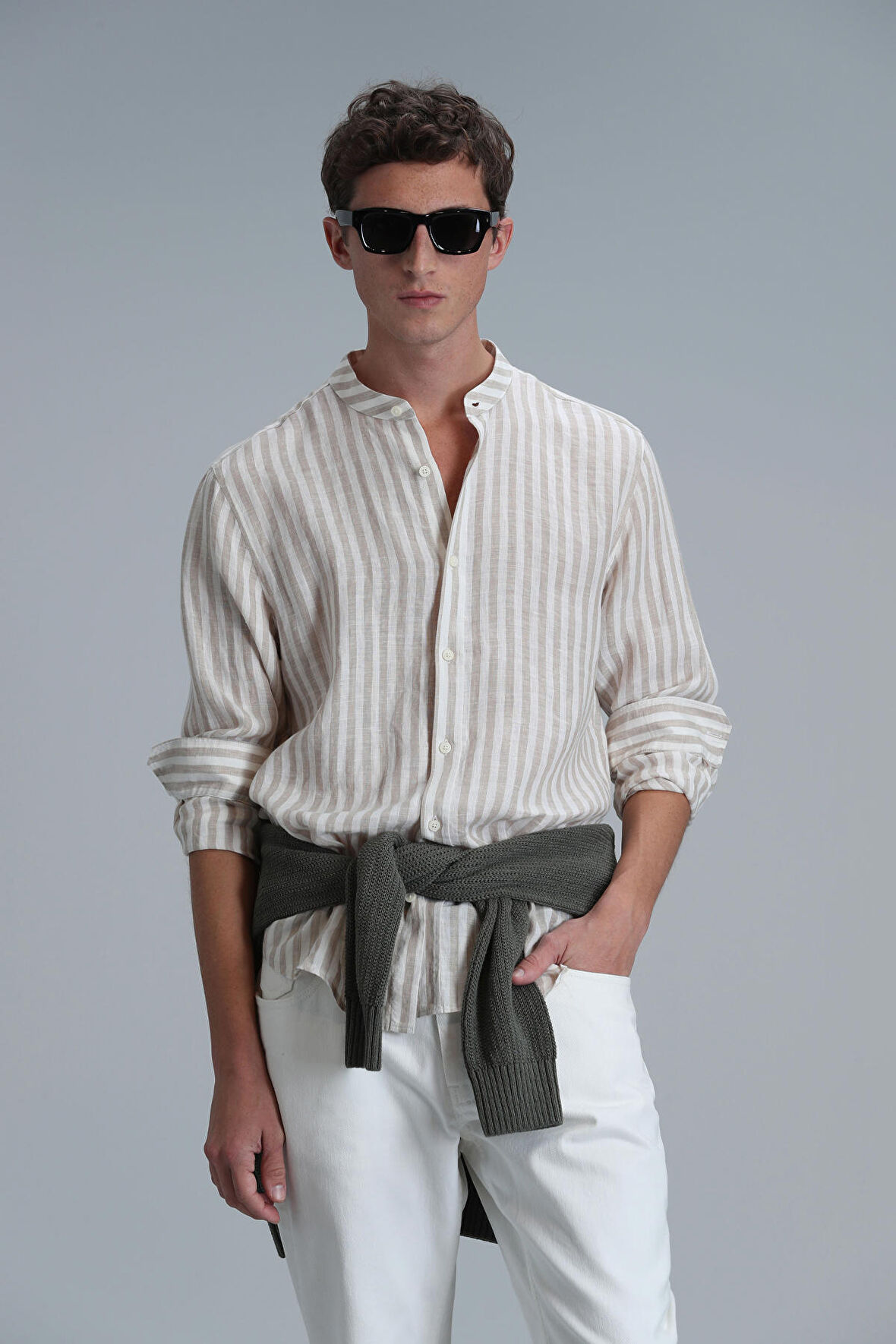 Fast Erkek Basic Gömlek Comfort Fit Bej