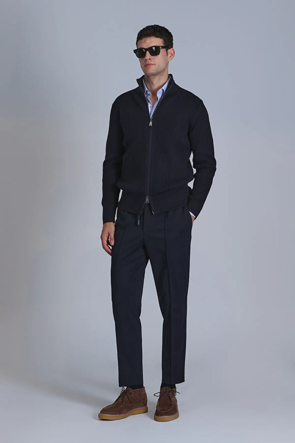 Lufian Antoni Spor Erkek Chino Pantolon Slim Fit Lacivert