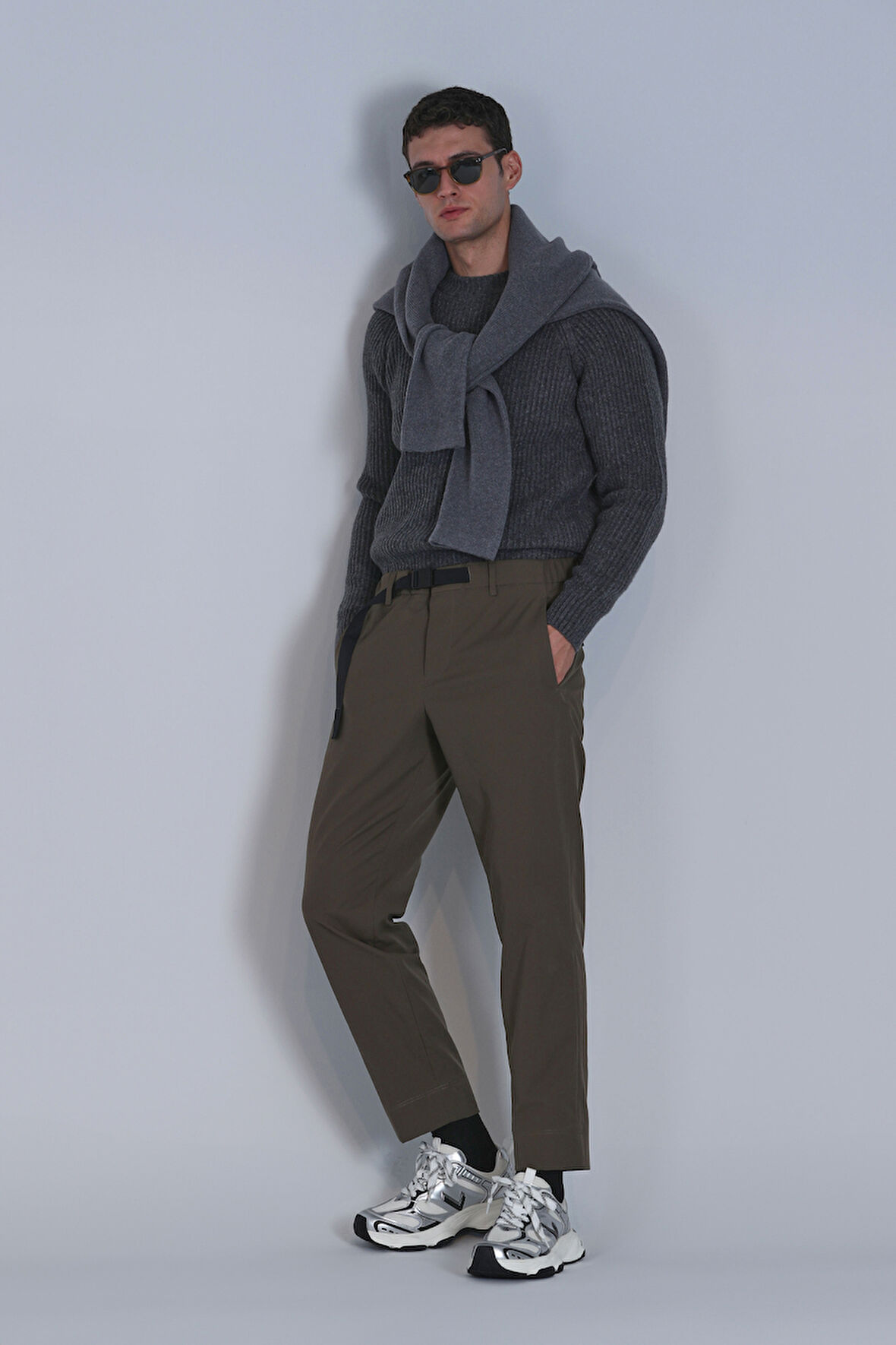 Hıdden Spor Erkek Chino Pantolon Slim Fit Yeşil