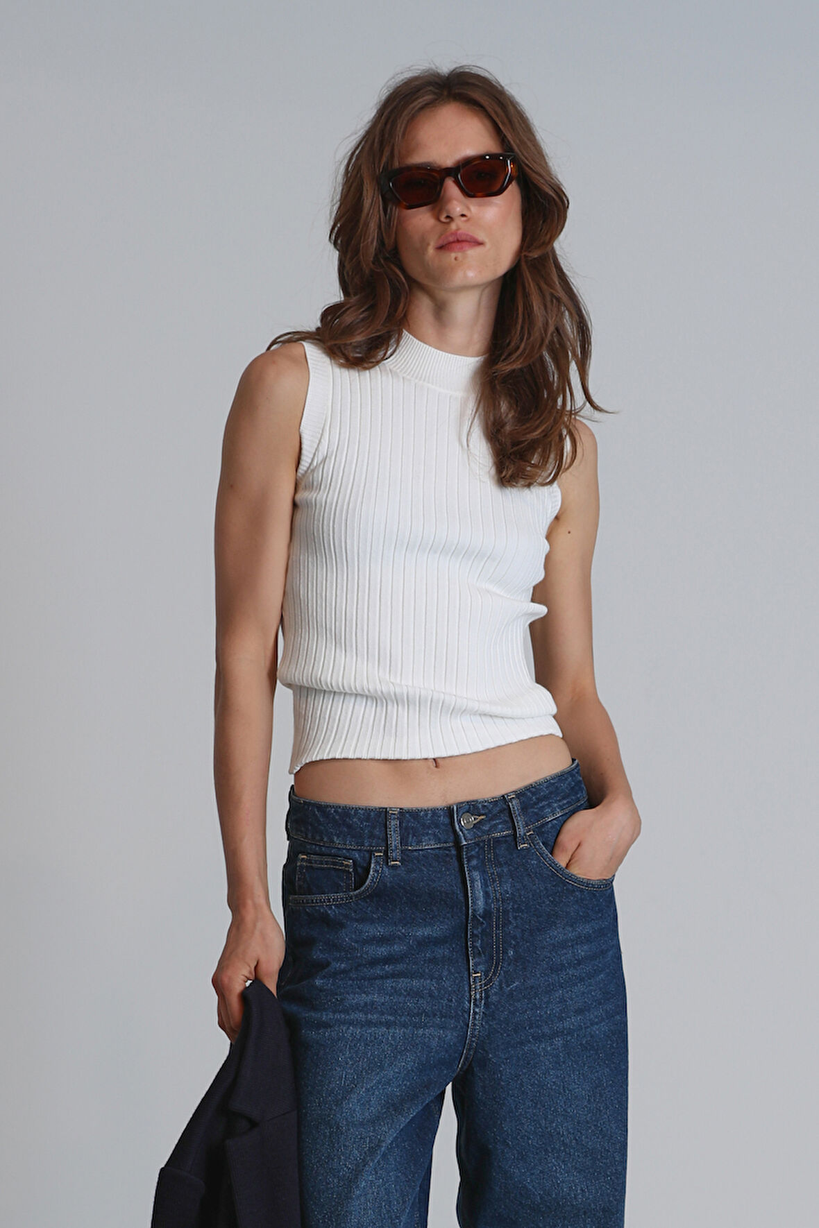 Dına Kadın Kazak Ekru