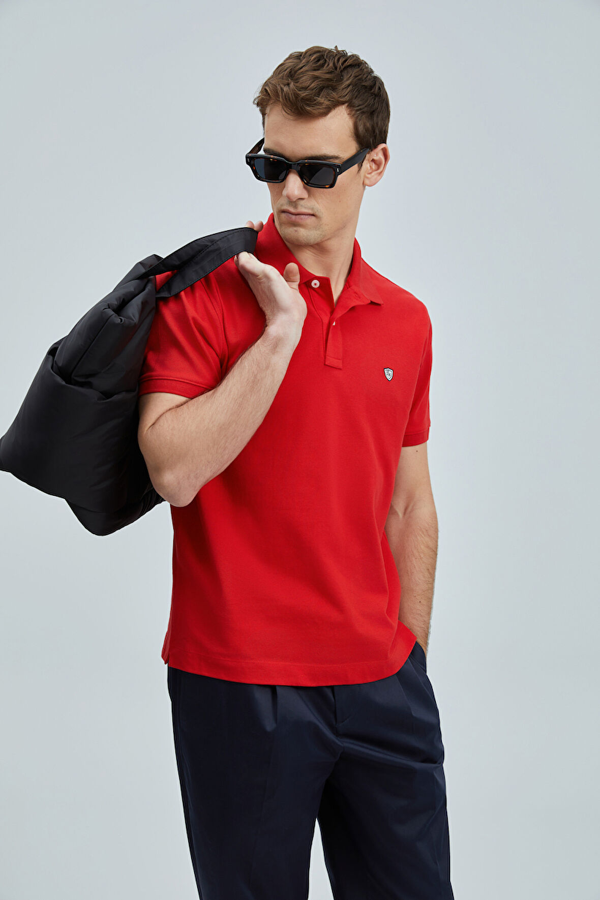 Lufian Erkek Laon Smart Polo T-Shirt 111040206 Kırmızı