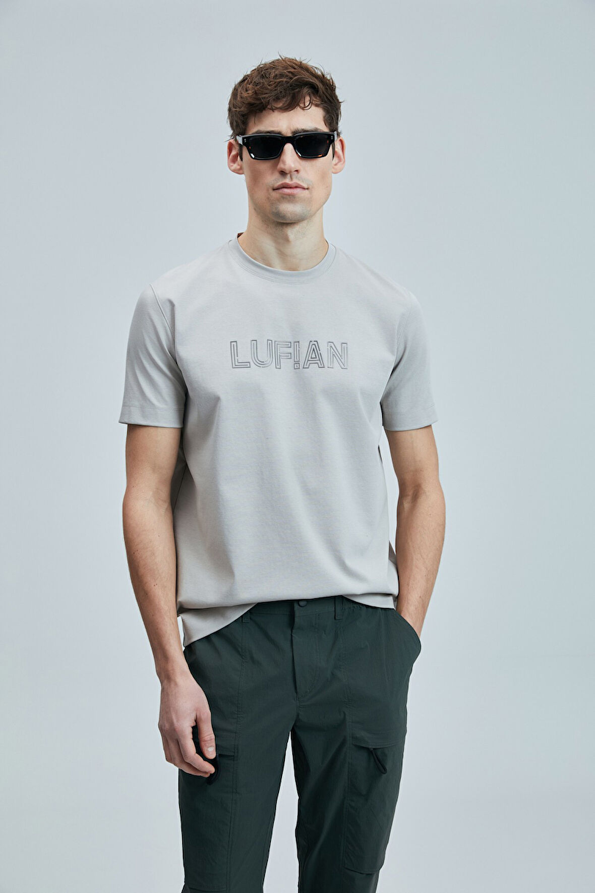 Thınk Modern Grafik T- Shirt Taş