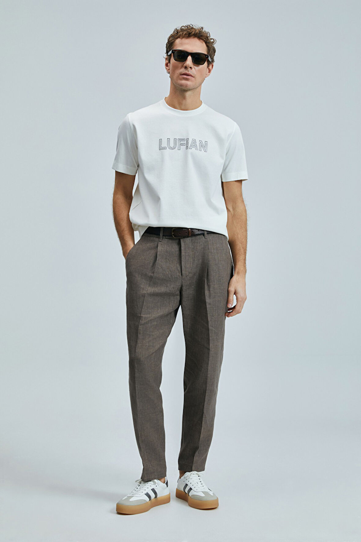 Thınk Modern Grafik T- Shirt Kırık Beyaz