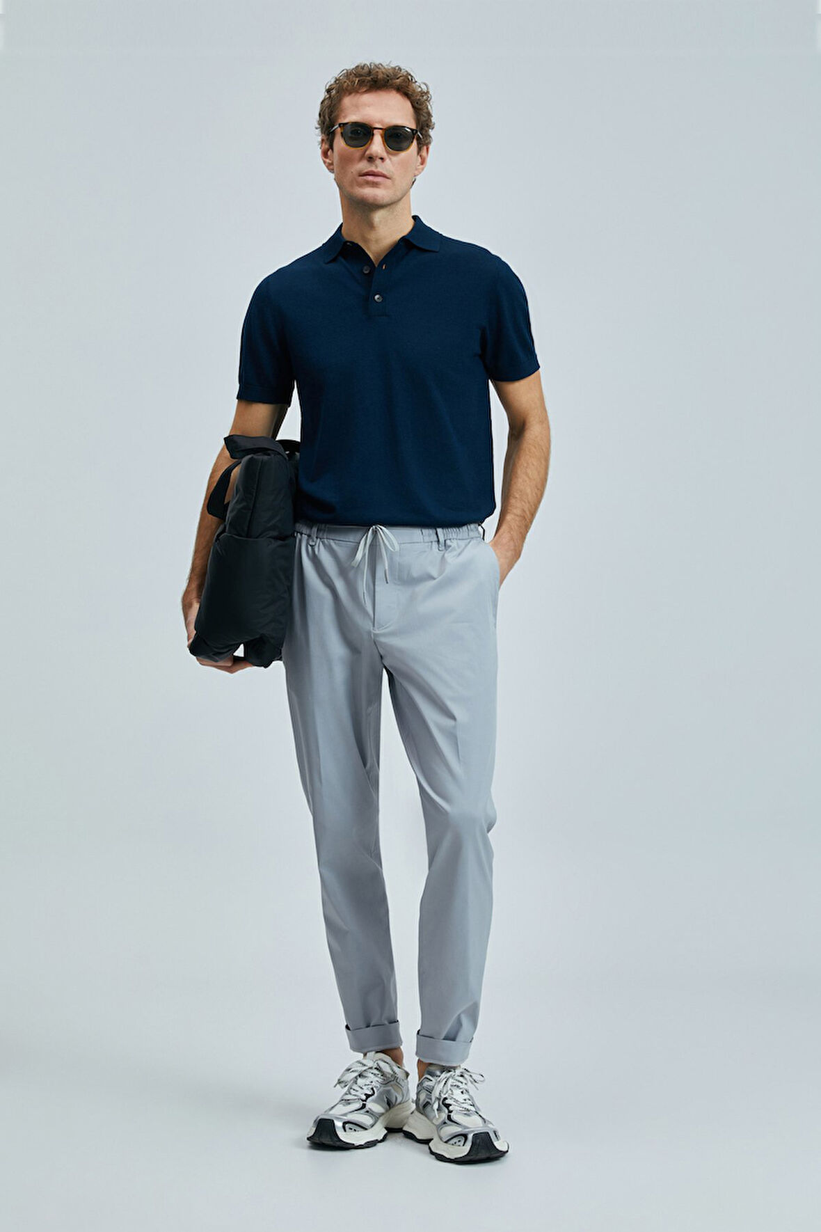 Glen Smart Erkek Chino Pantolon Slim Fit Gri