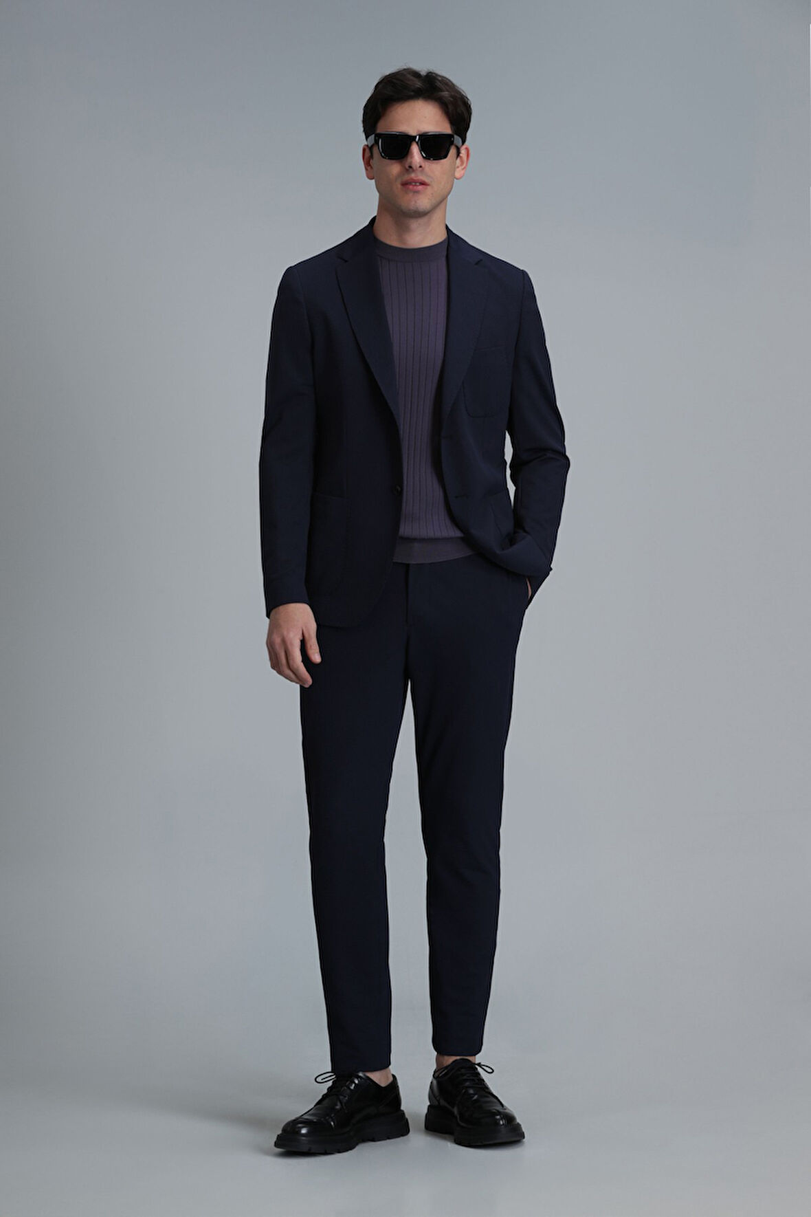 Lufian Hunter Smart Erkek Chino Pantolon Slim Fit Lacivert