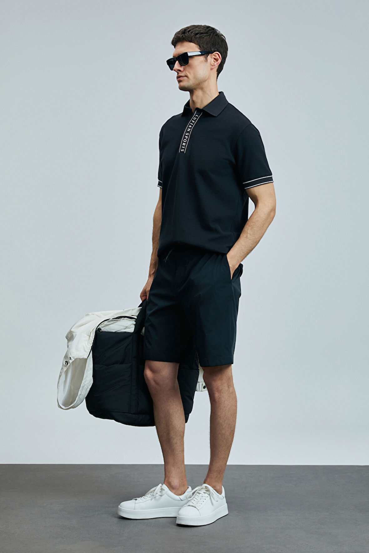 Lufian Erkek Lord Smart Polo T-Shirt 111040207 Siyah