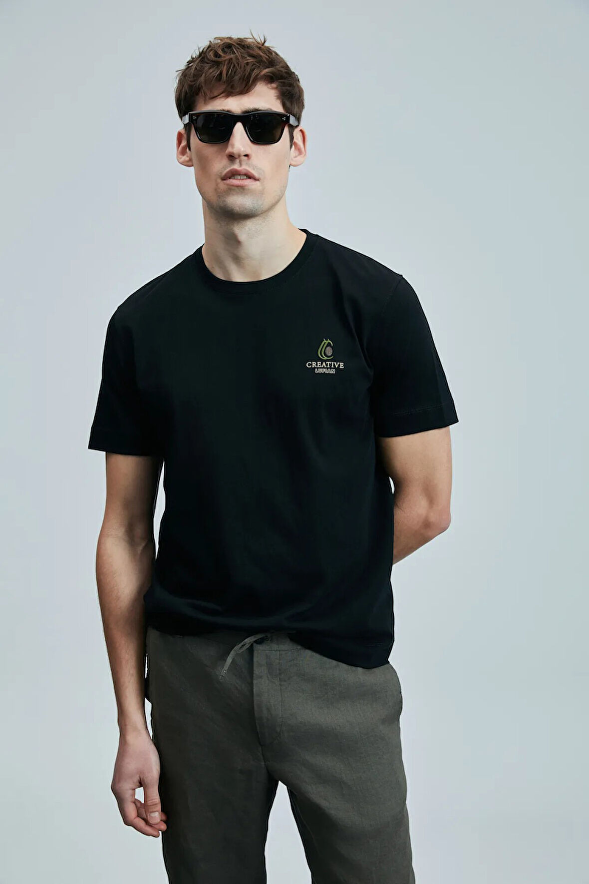 Lufian Olıvıa Modern Grafik T- Shirt Siyah 111020263