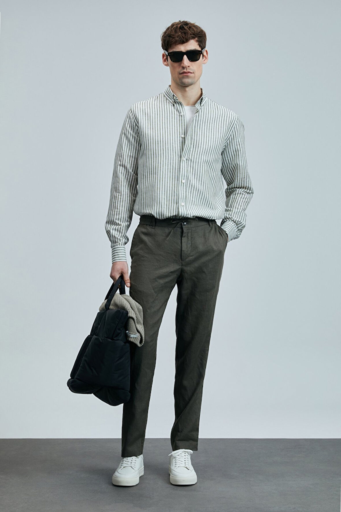 Karl Smart Erkek Chino Pantolon Slim Fit Yeşil