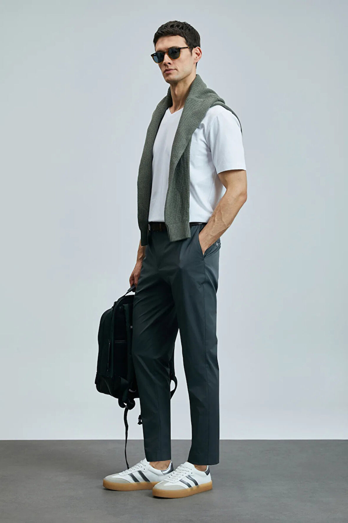 Lufian Tuna Modern Grafik T- Shirt Beyaz