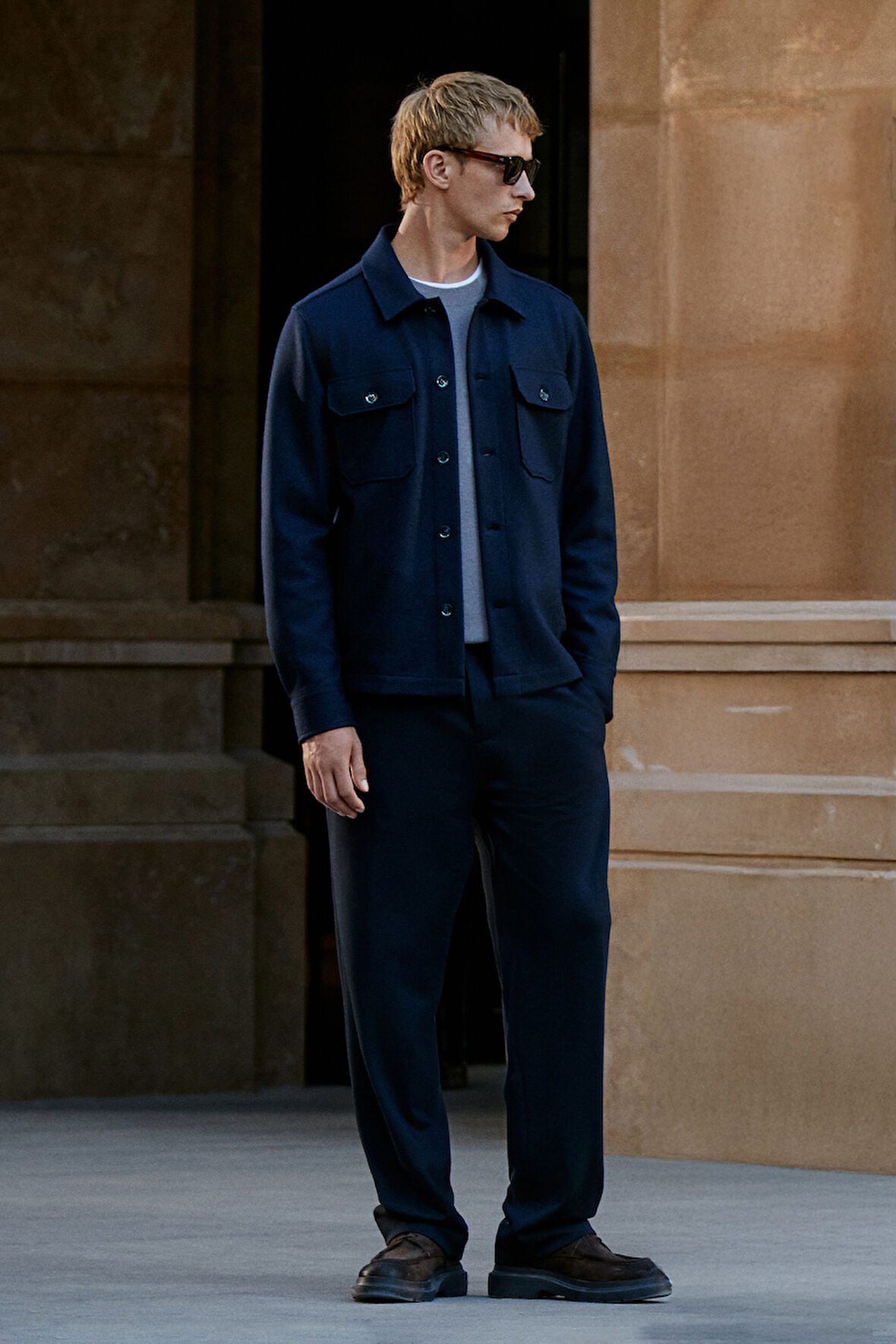 Honer Spor Erkek Chino Pantolon Slim Fit Lacivert