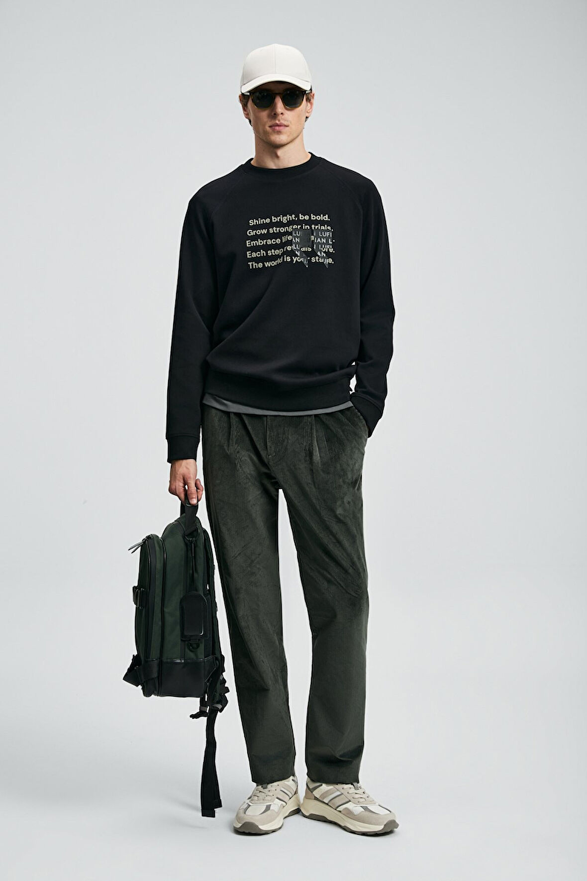 Lufian Shadow Erkek Sweatshirt 112030174 Siyah