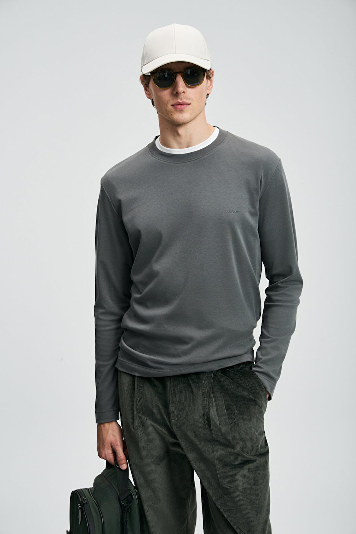 Lufian 112020056 Vıctor Uzun Kollu Tişört Erkek T-Shirt