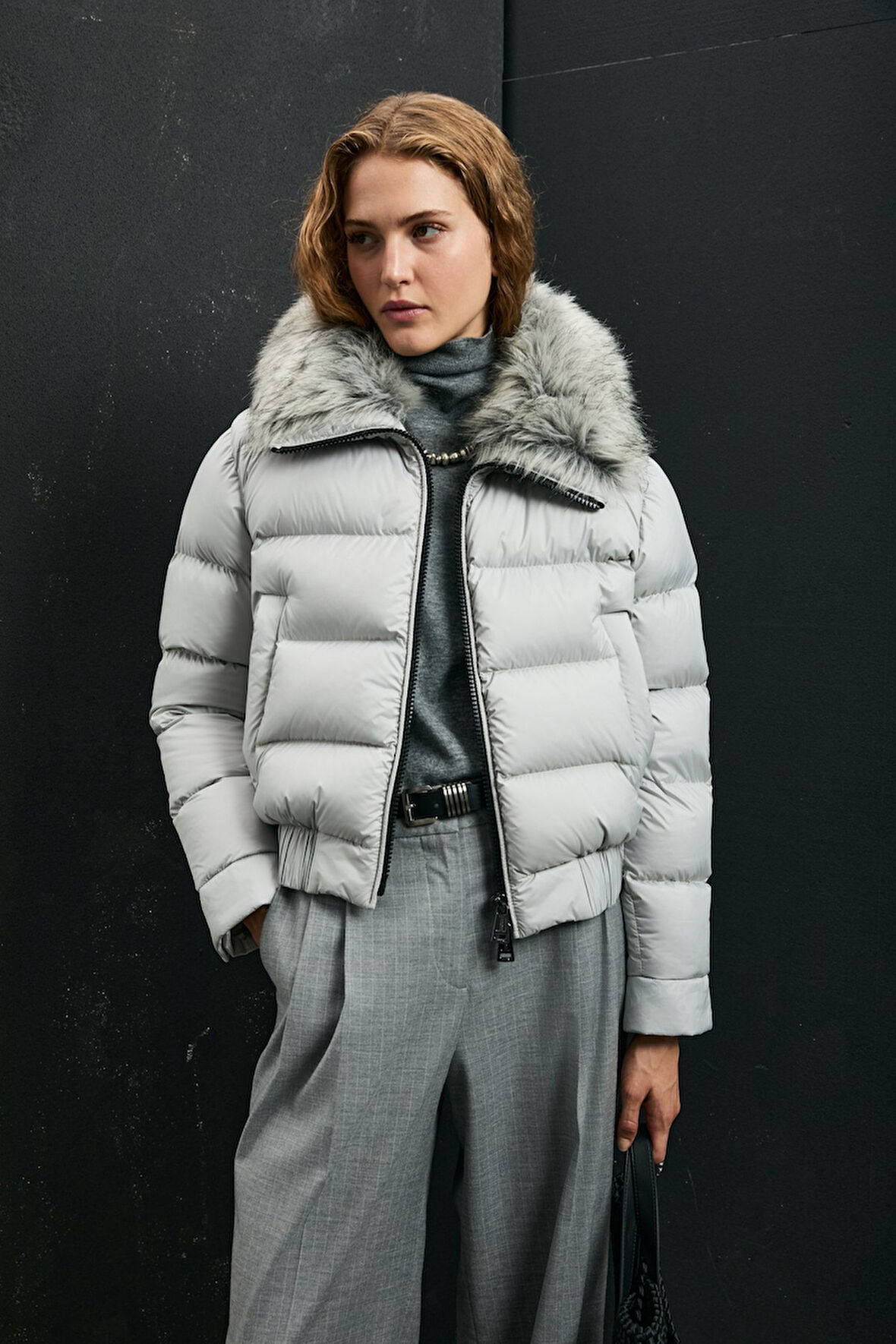 Lufian 122120041 Daısy Kaz Tüyü Kadın Mont