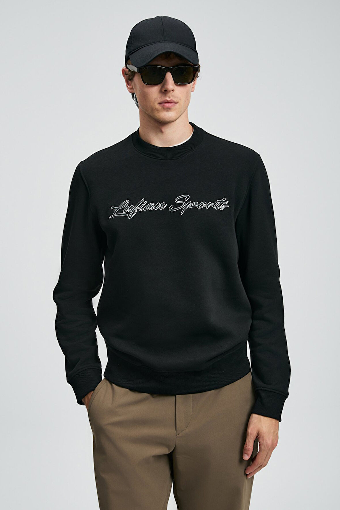 Lufian Erkek Loved Sweatshirt 112030170 Siyah