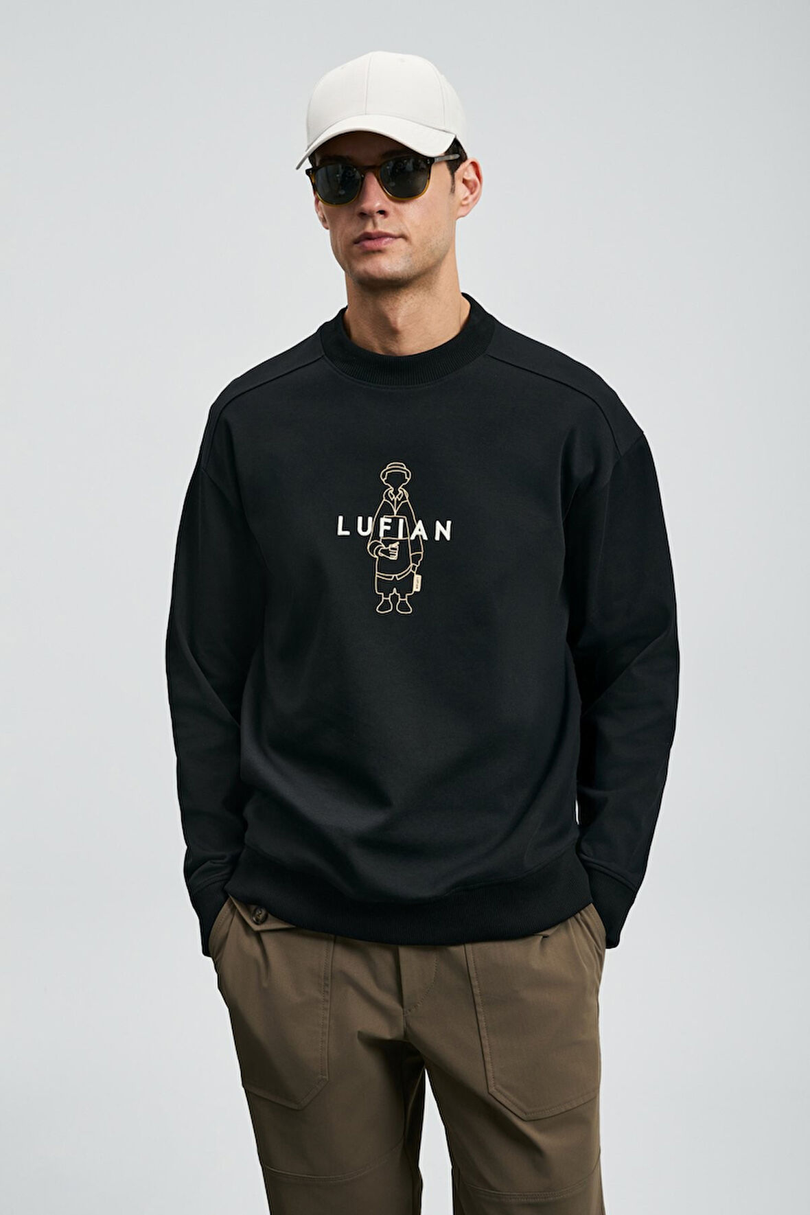 Lufian Sımba Erkek Sweatshirt 112030175 Siyah