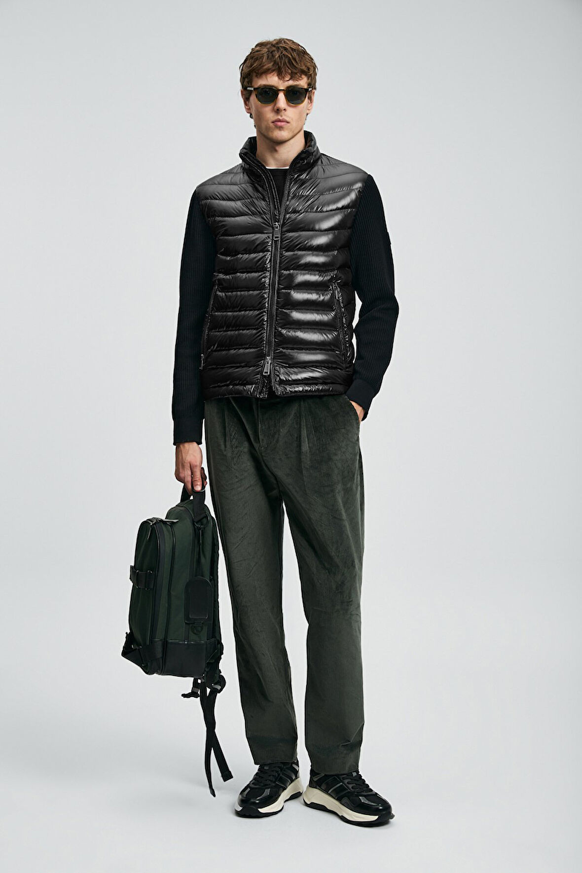 Lufian Erkek Glenn Kaz Tüyü Mont 112120243 Siyah