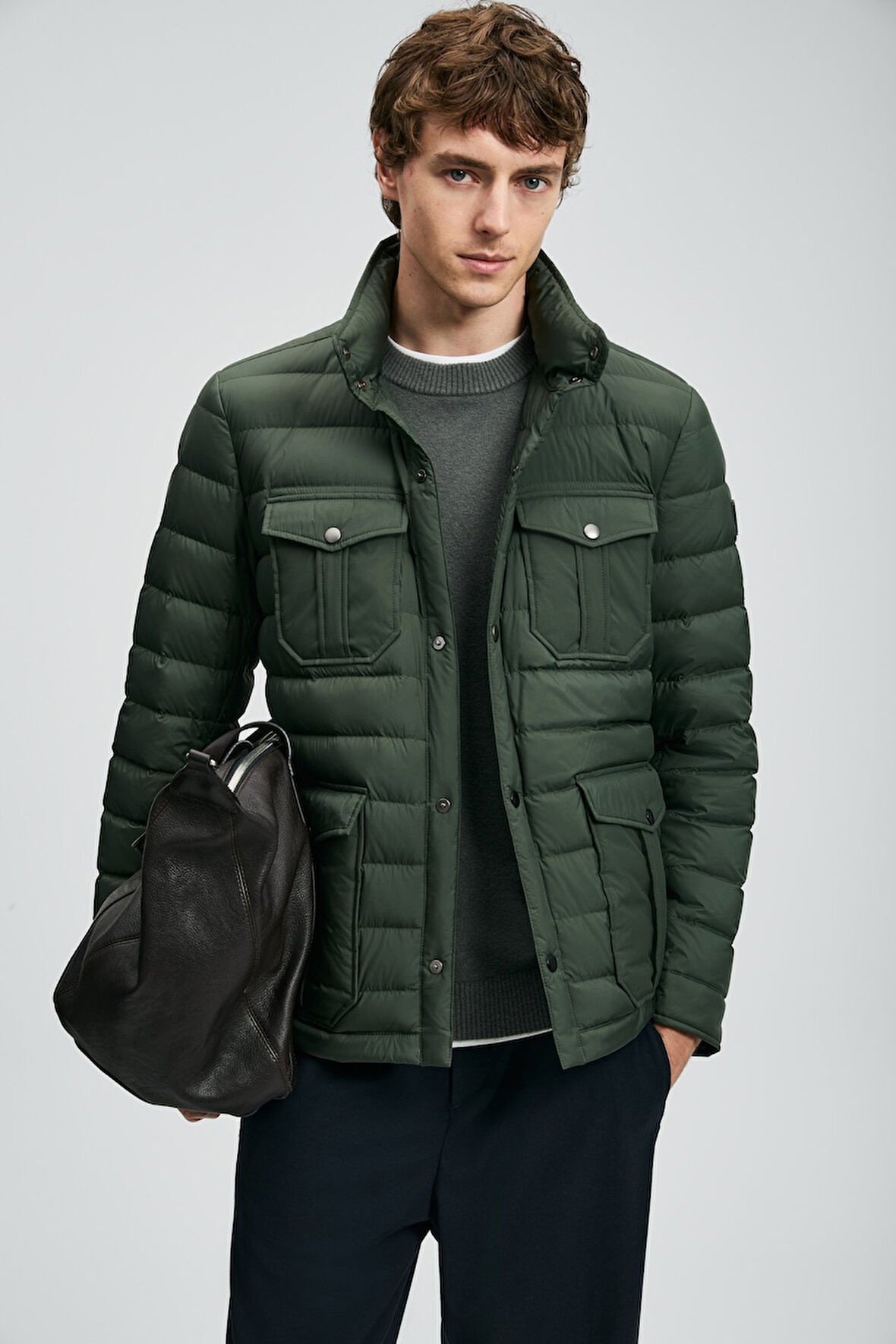 Lufian 112120242 Danıel Kaz Tüyü Erkek Mont