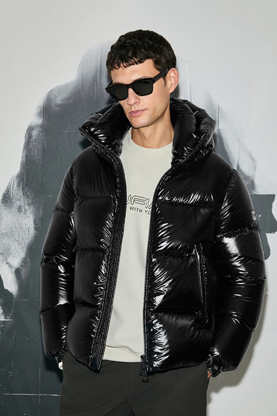 Lufian Erkek Jadon Kaz Tüyü Mont 112120249 Siyah