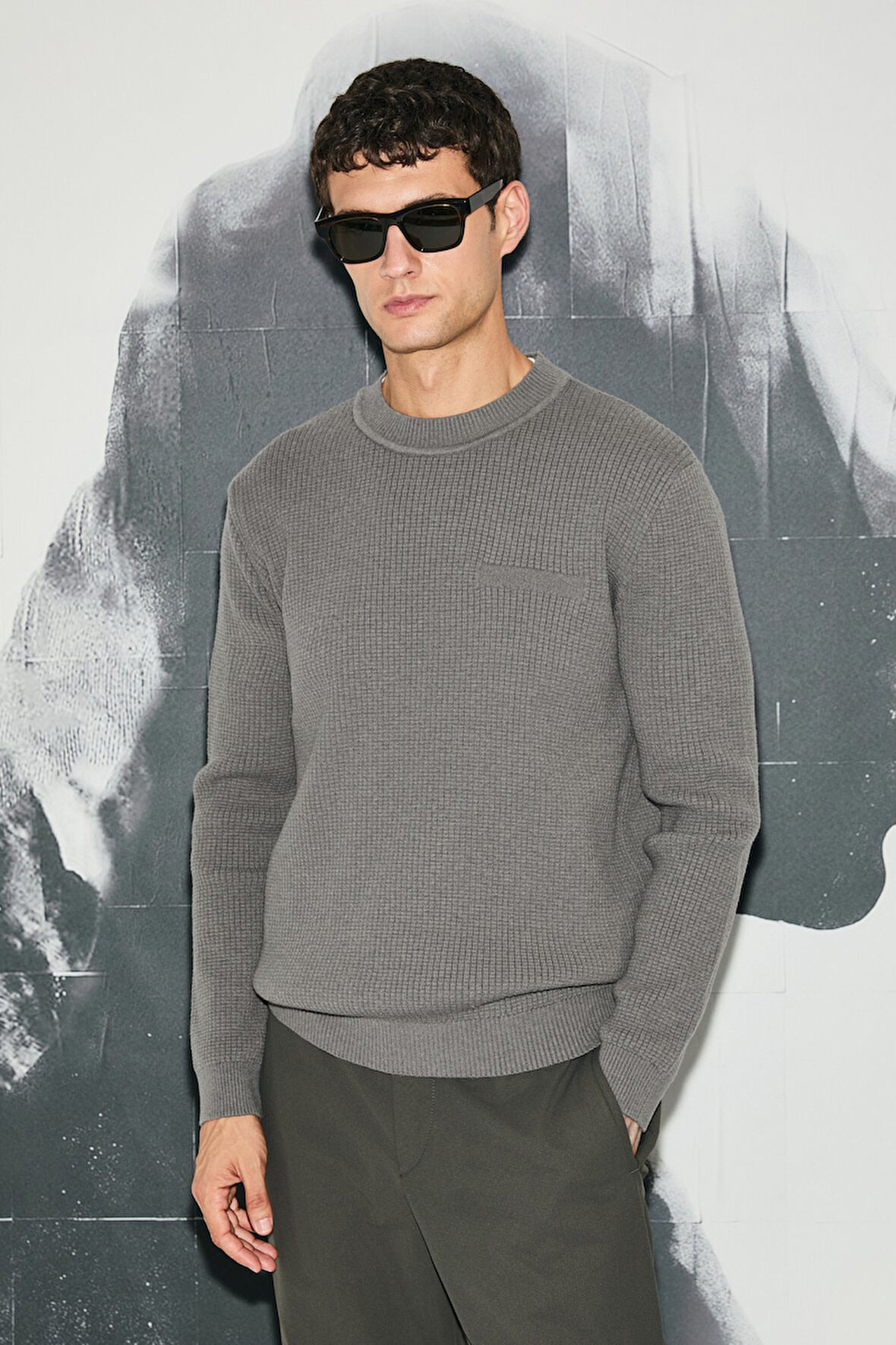 Lufian 112090172 Blend Kazak Erkek Sweatshirt