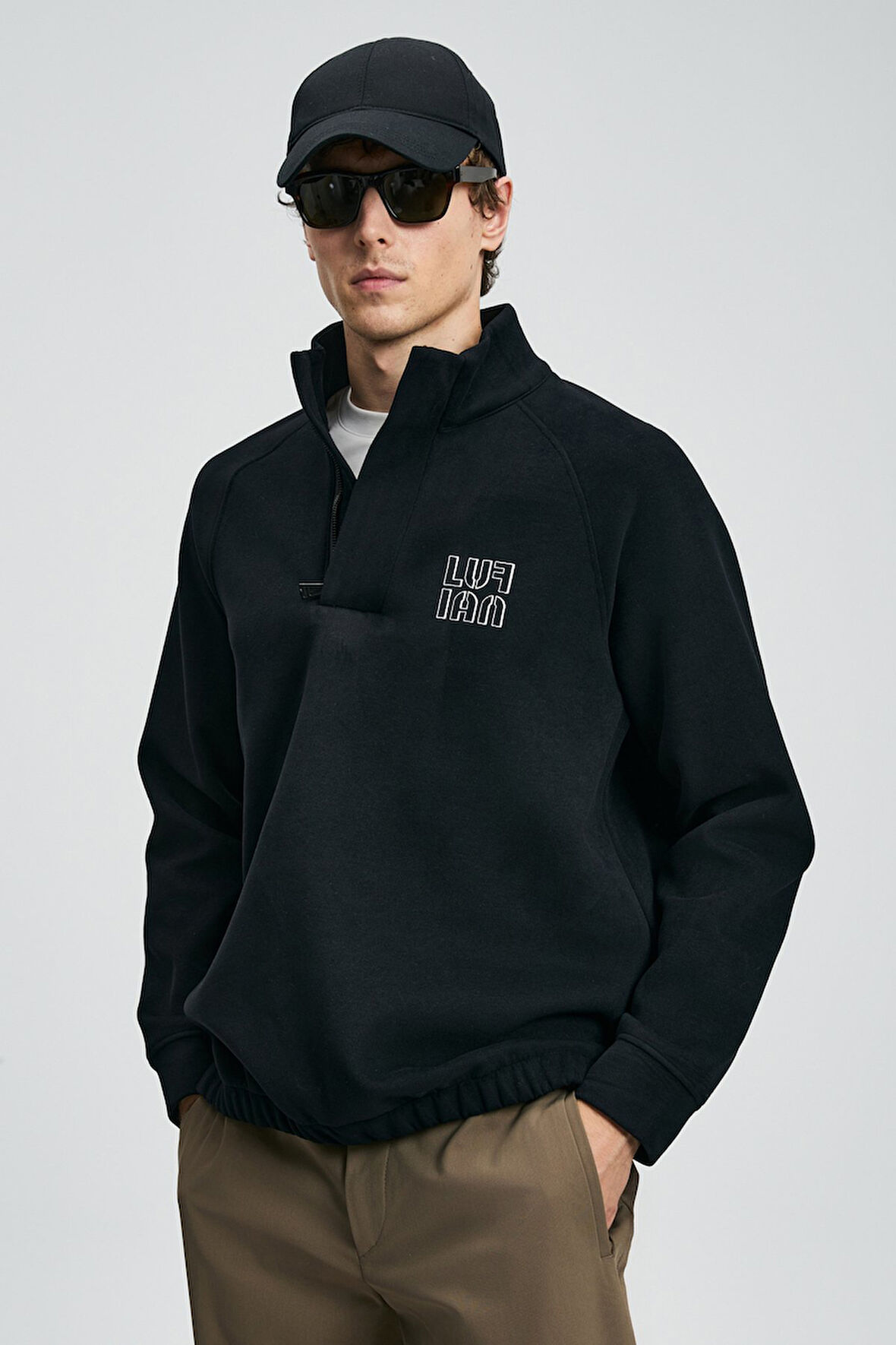 Lufian Erkek Hazel Sweatshirt 112030190 Siyah