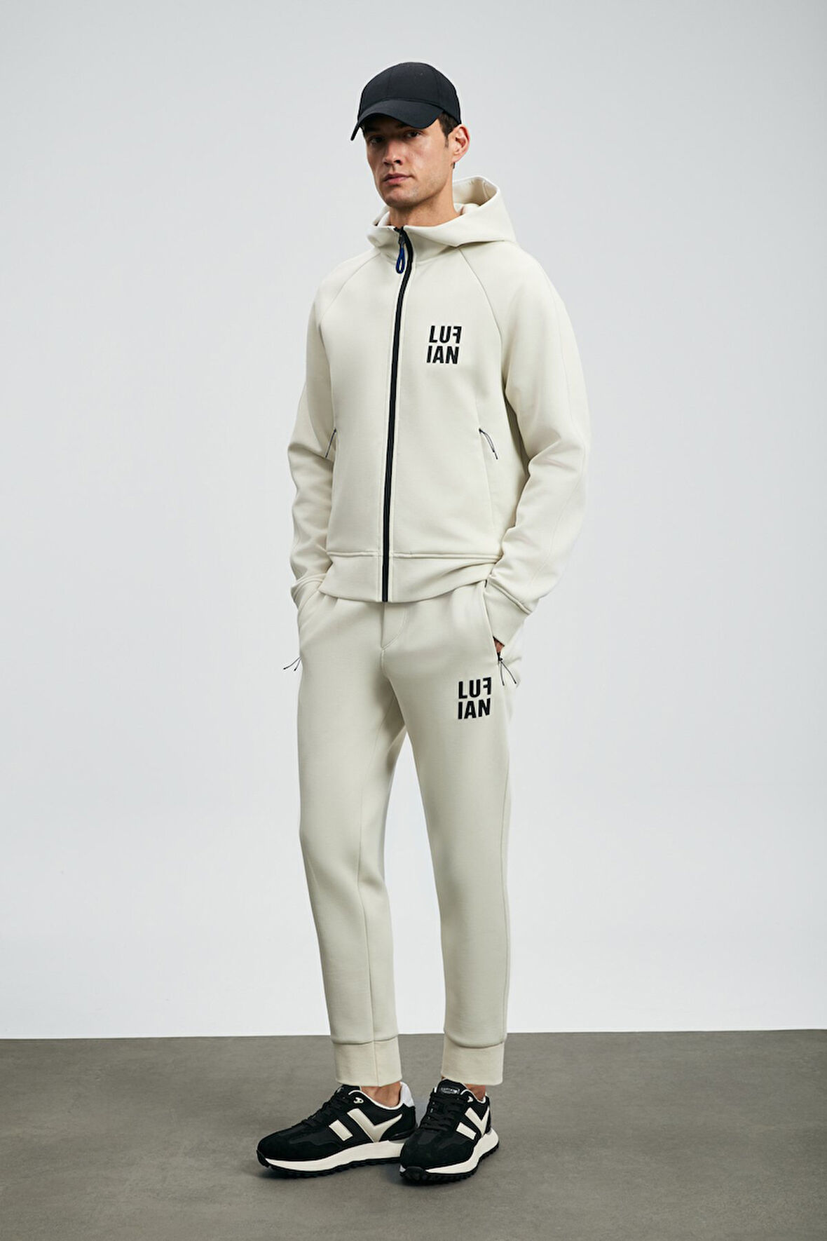 Lufian Erkek Ice Eşofman Üst 112050079 Kırık Beyaz