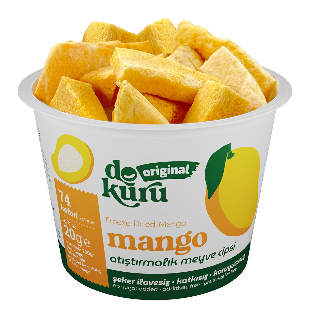 Dokuru Original Mango Atıştırmalık Meyve Cipsi