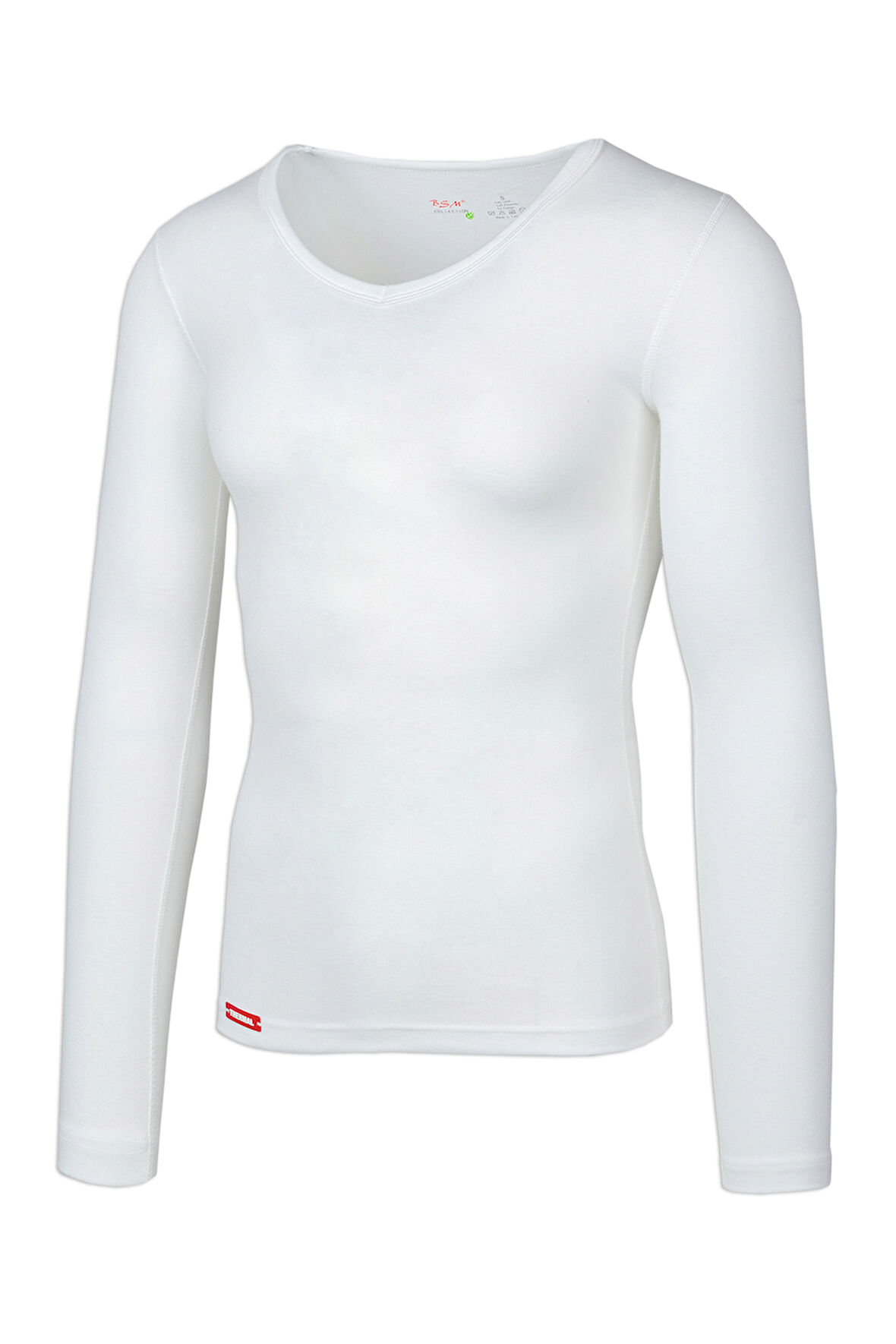 Bsm Unisex Uzun Kol V Yaka Viloft Termal Body 10623 