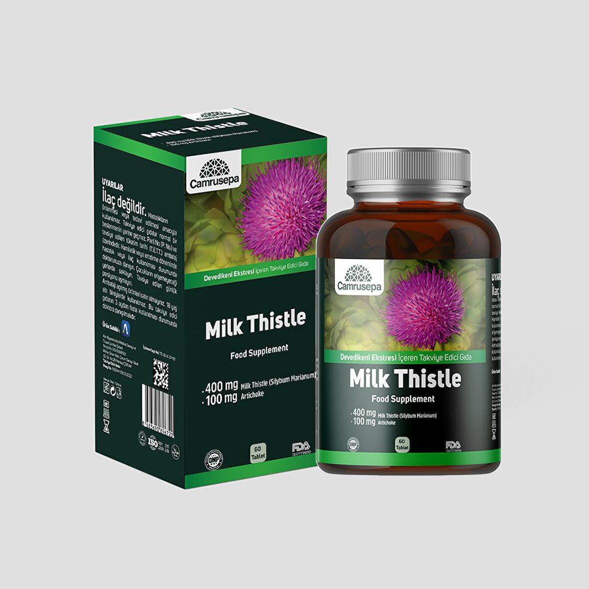 Camrusepa Milk Thistle - Devedikeni Esktresi Enginar Ekstresi 60 Tablet