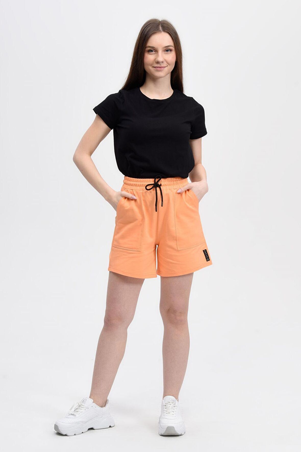 defy's KADIN ŞORT ORANJ - XXL