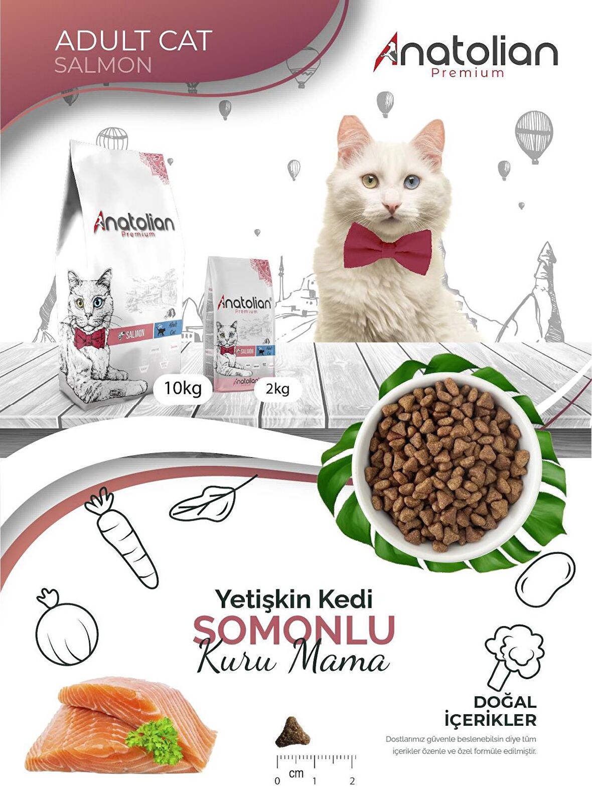 Anatolian Premium Adult Salmon Somonlu Yetişkin Kedi Maması 4 Kg