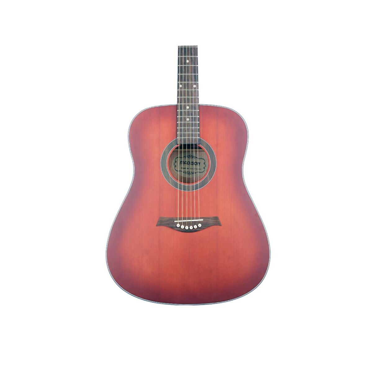 Madison MAG-41M-TRD Trans Red Akustik Gitar (KILIF+PENA)