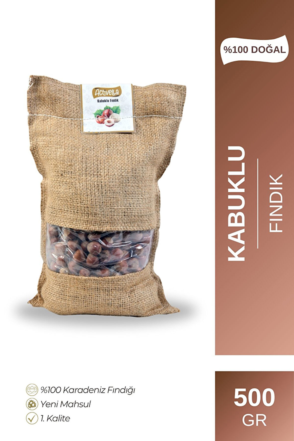 Activella Kabuklu Fındık 500gr