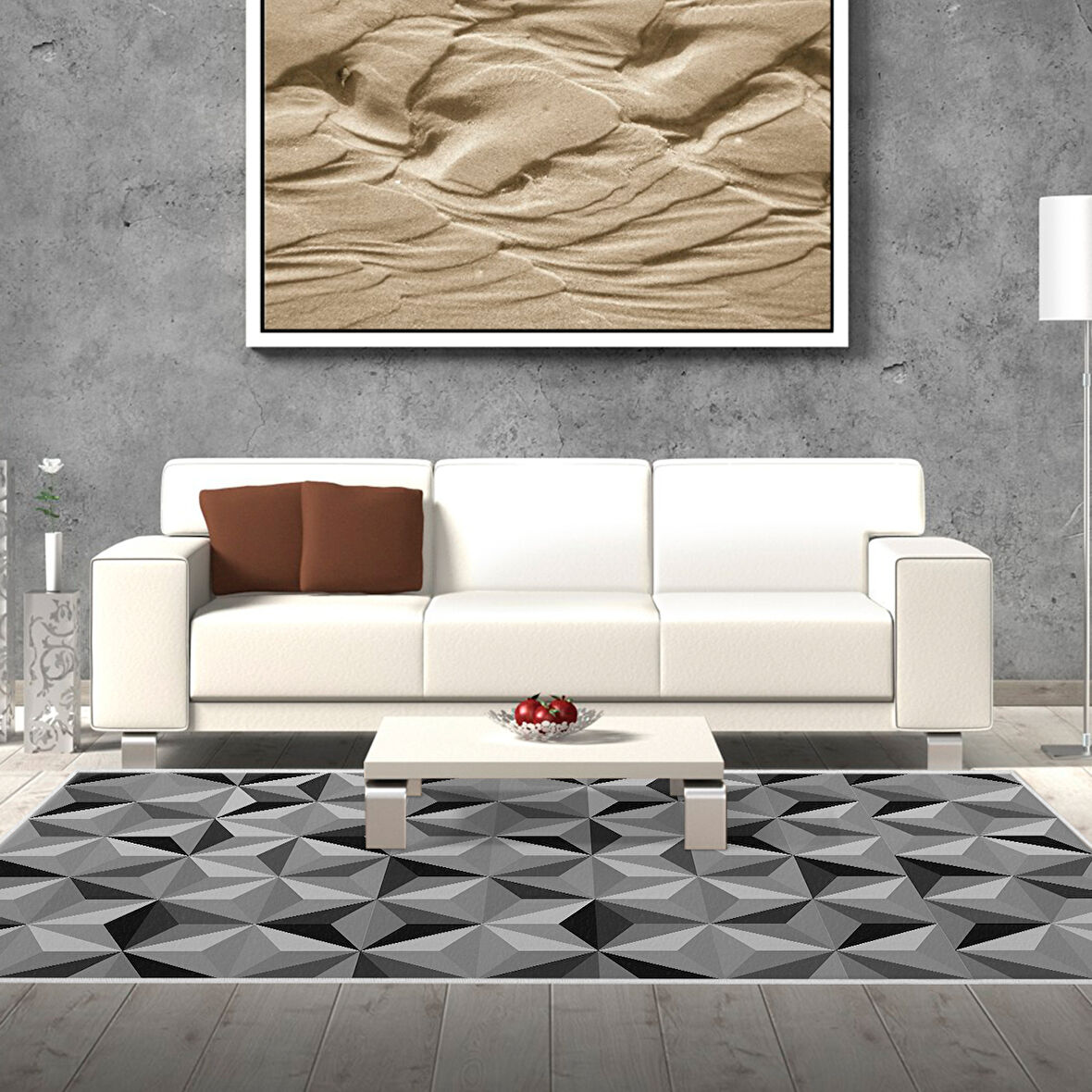 Dekoreko Kaymaz Taban Djt Salon Halısı Star Pamuk Modern 1944