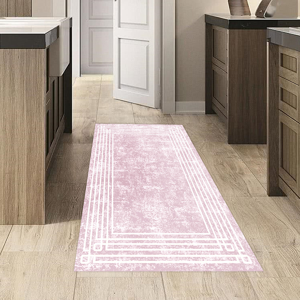 Dekoreko Kaymaz Taban Djt Mutfak Halısı Trend Modern M5142