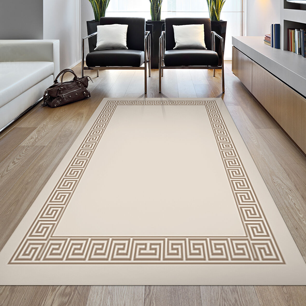 Dekoreko Kaymaz Taban Djt Salon Halısı Star Pamuk Modern Kt493