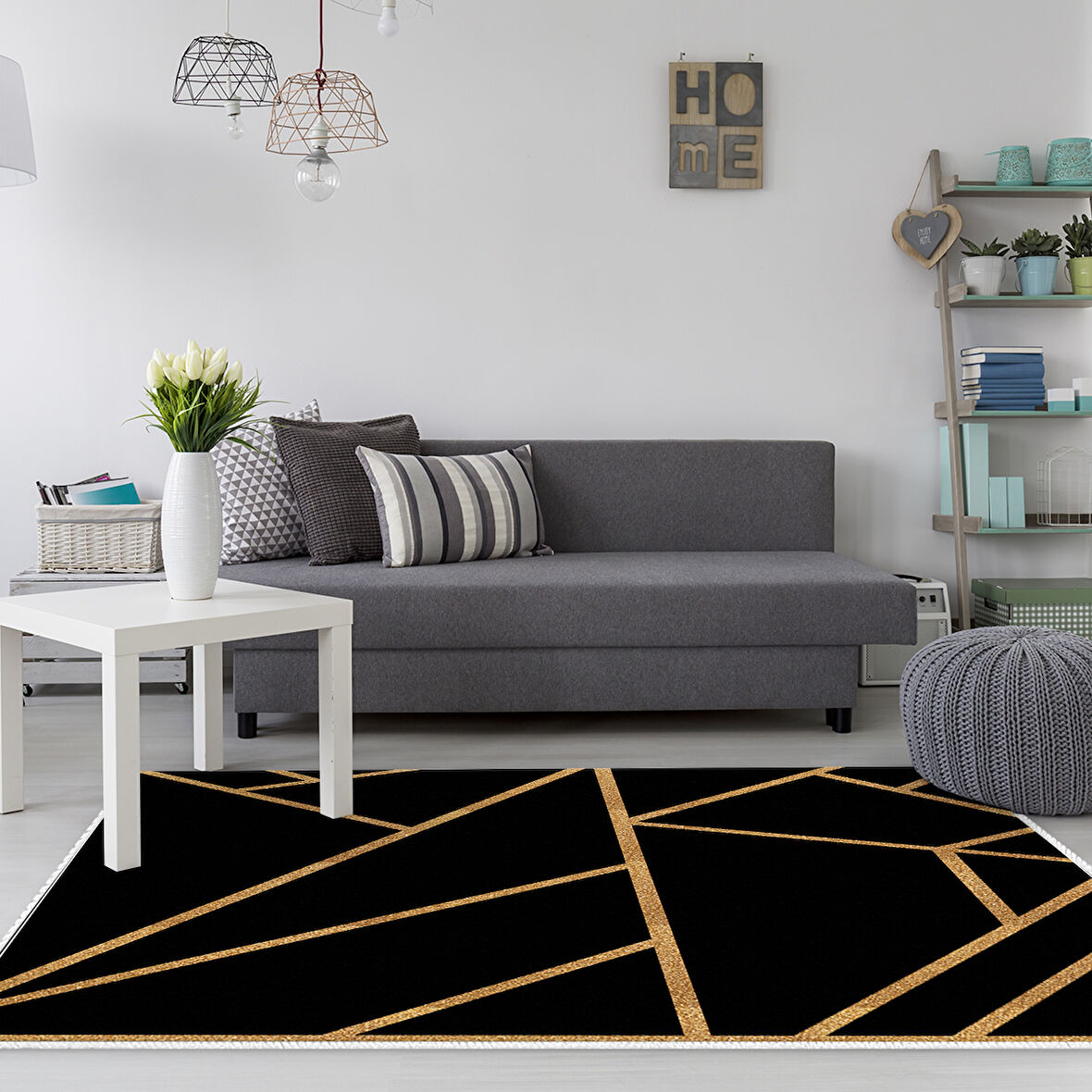 Dekoreko Kaymaz Taban Djt Salon Halısı Trend Modern 686M