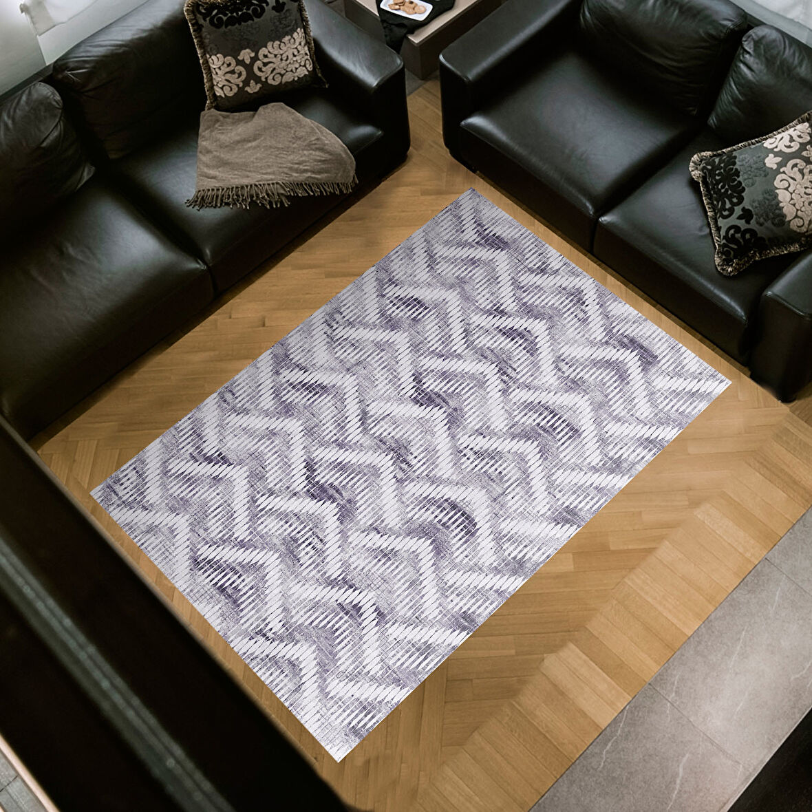 Dekoreko Kaymaz Taban Djt Salon Halısı Trend İskandinav F5124