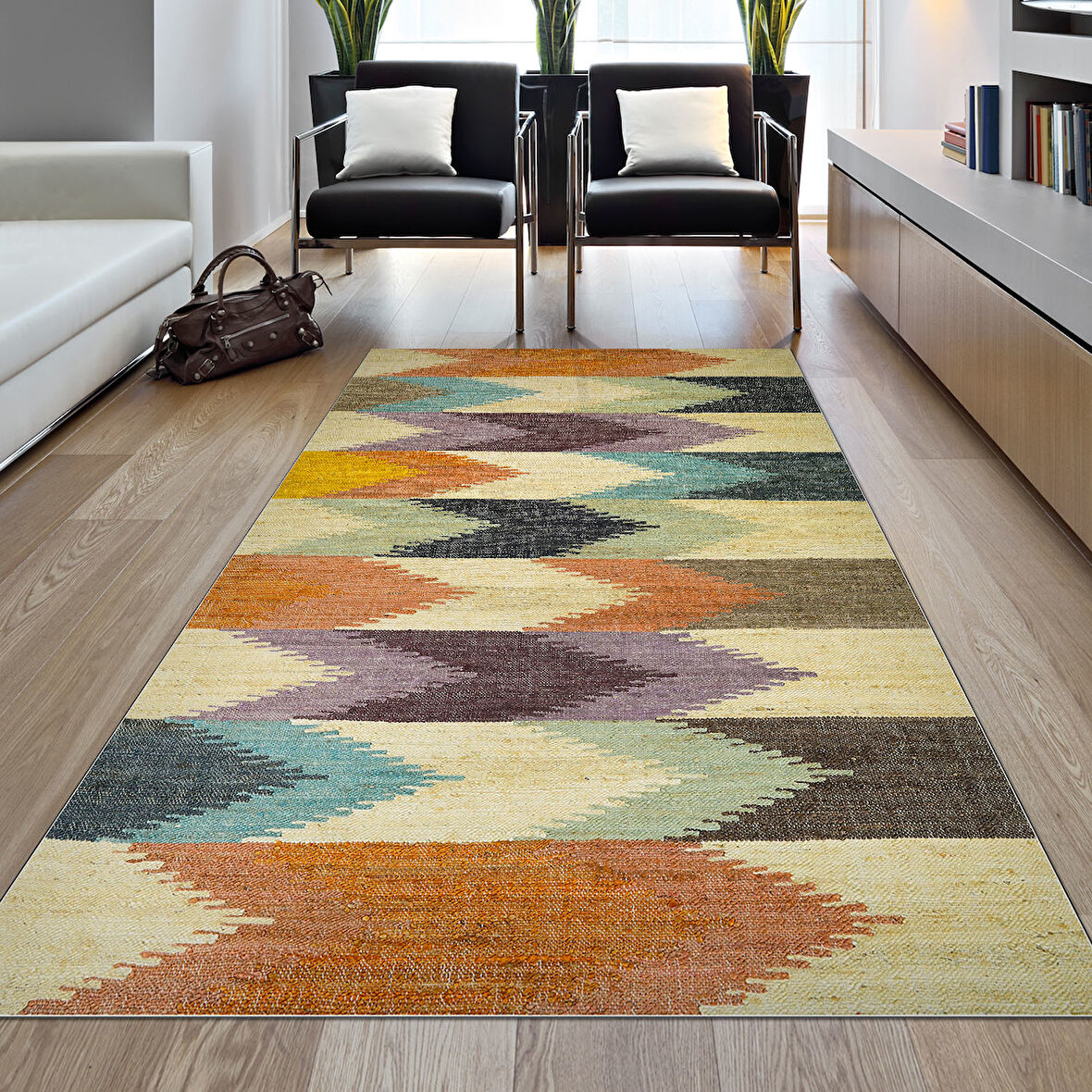 Dekoreko Kaymaz Taban Djt Salon Halısı Trend Modern 629M