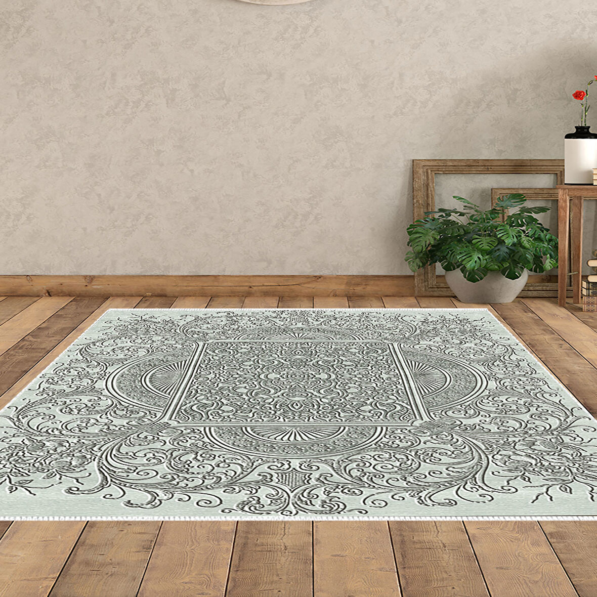 Dekoreko Kaymaz Taban Djt Salon Halısı Trend Modern 1488