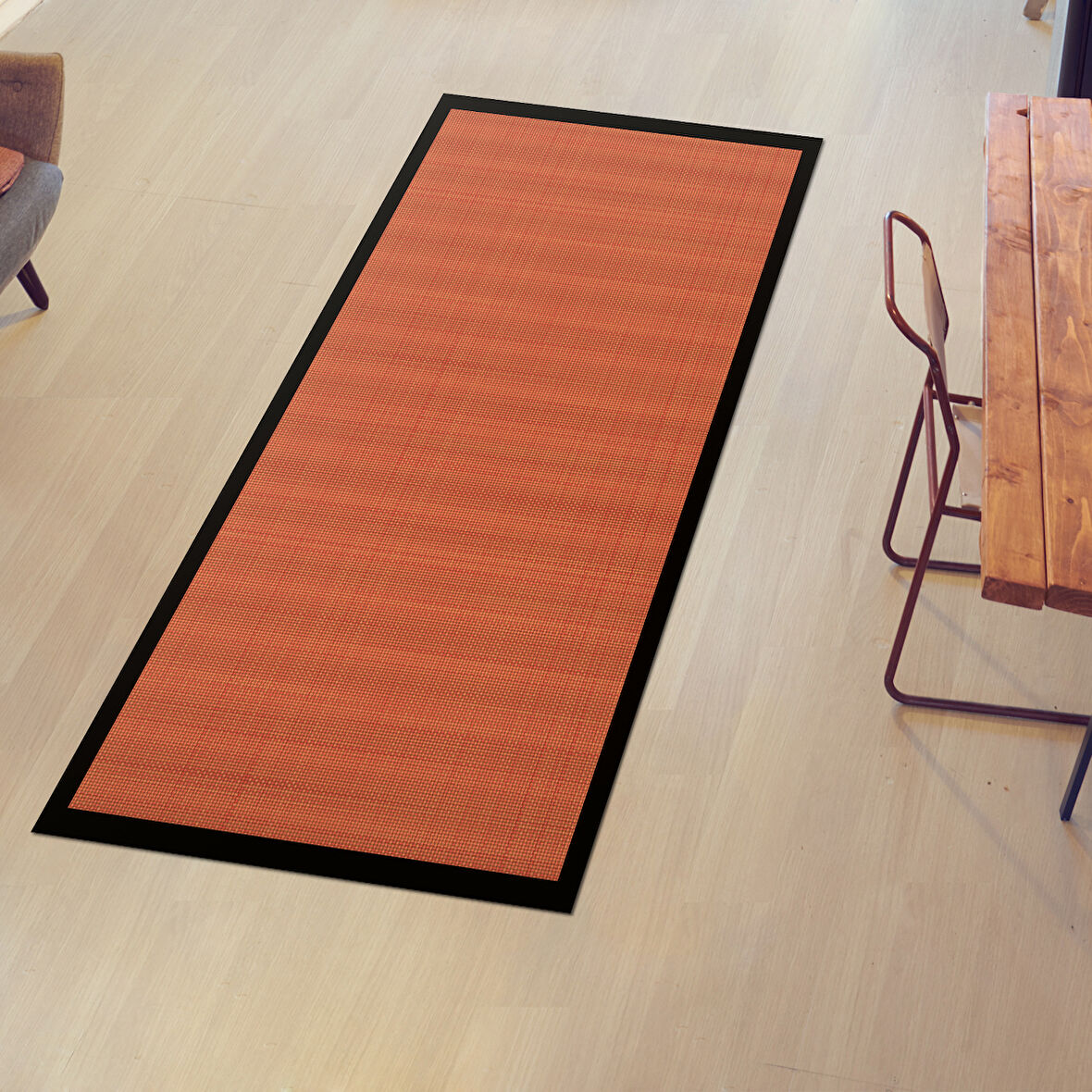 Alanur Home Kaymaz Taban Djt Banyo Mutfak Salon Halı Yıldız Deri Dokuma Desen E5007