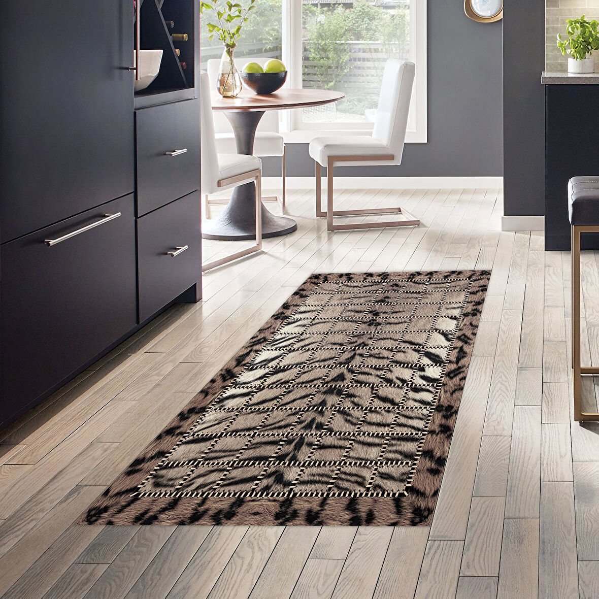 Dekoreko Kaymaz Taban Djt Mutfak Halısı Star Pamuk Modern 1906