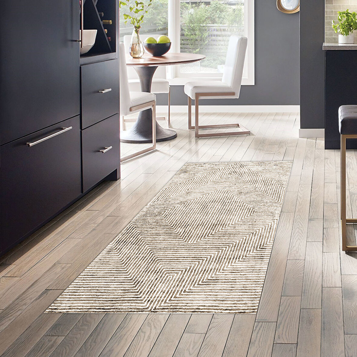 Dekoreko Kaymaz Taban Djt Mutfak Halısı Star Pamuk Modern Mu134