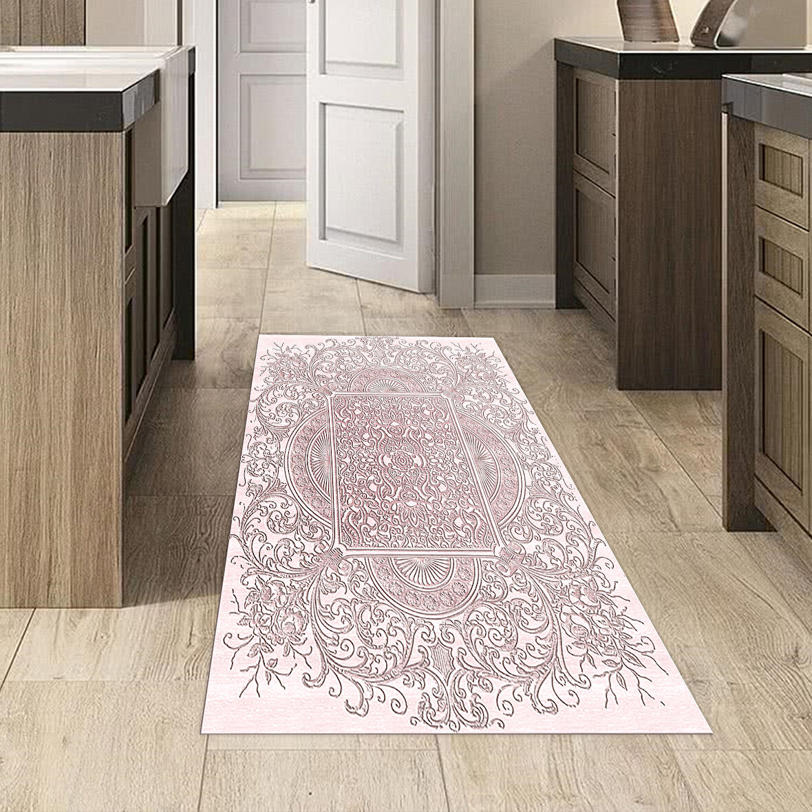 Dekoreko Kaymaz Taban Djt Mutfak Halısı Star Pamuk Modern 1488