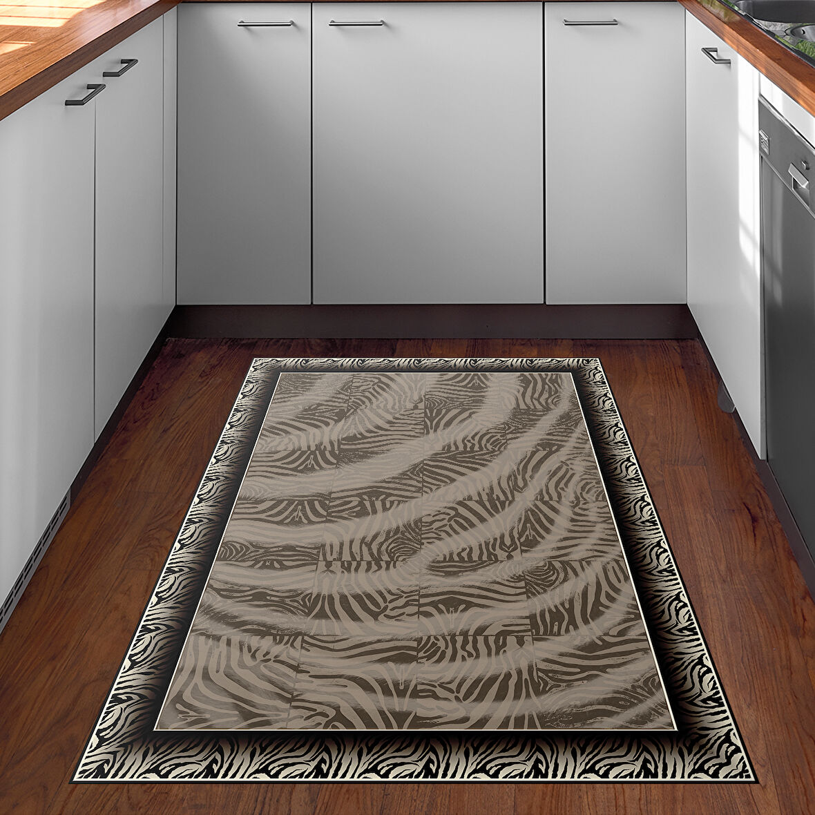 Dekoreko Kaymaz Taban Djt Mutfak Halısı Star Pamuk Modern 1912