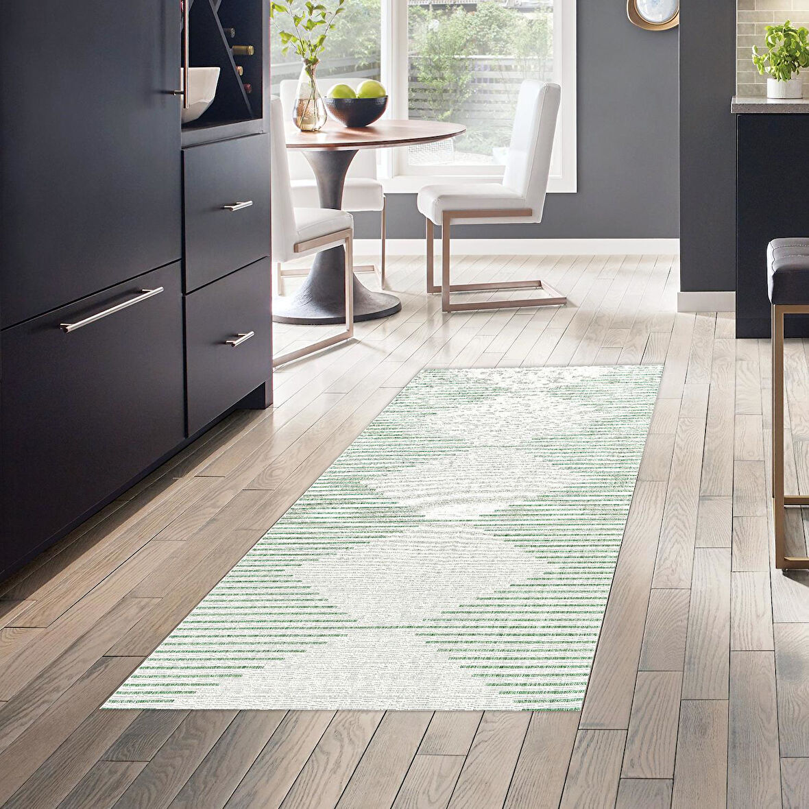 Dekoreko Kaymaz Taban Djt Mutfak Halısı Trend İskandinav F5085