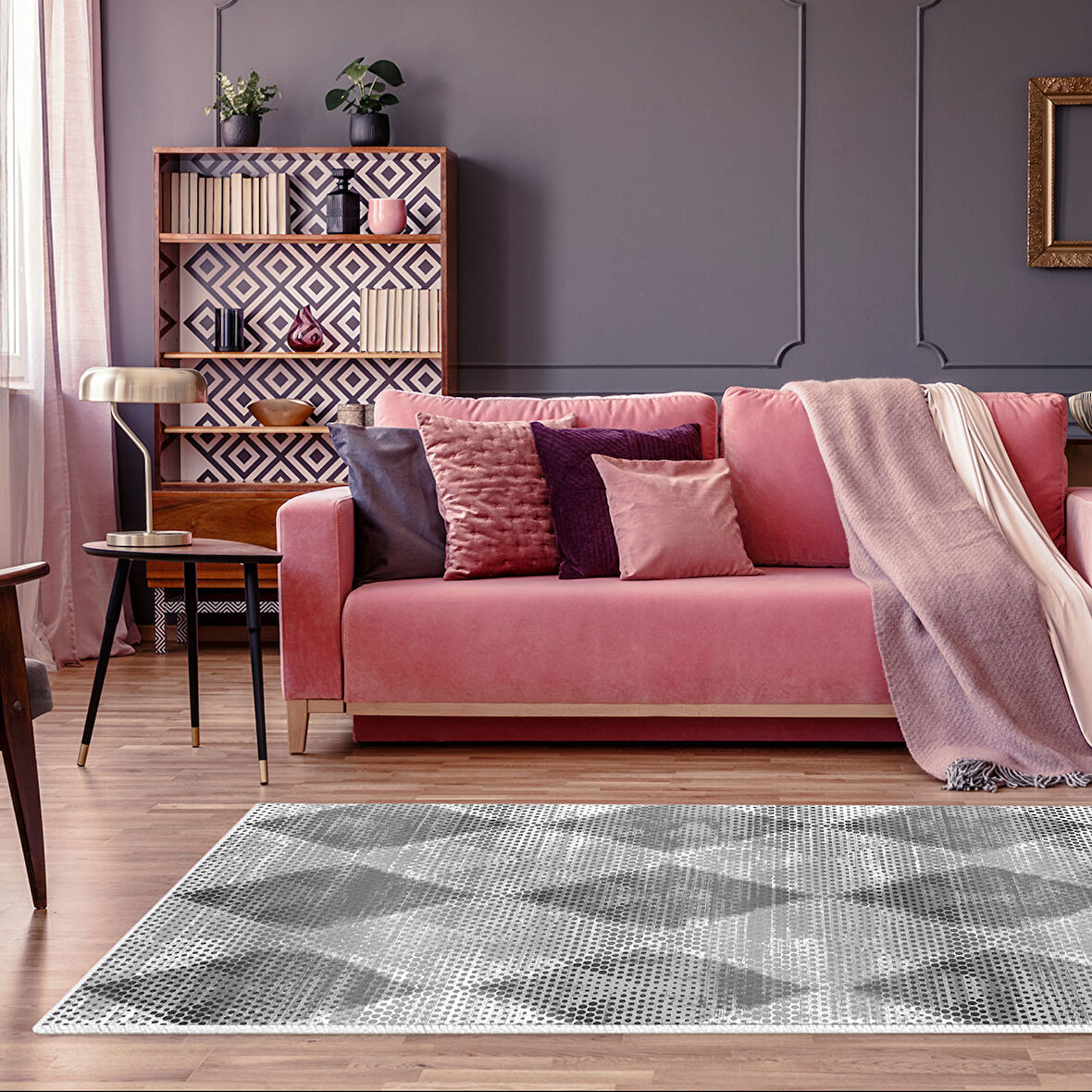 Dekoreko Kaymaz Taban Djt Salon Halısı Trend İskandinav F5131