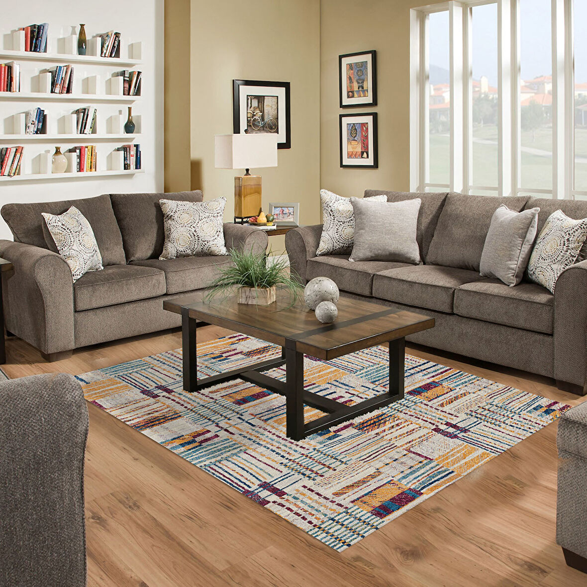 Dekoreko Kaymaz Taban Djt Salon Halısı Star Pamuk Modern 1937