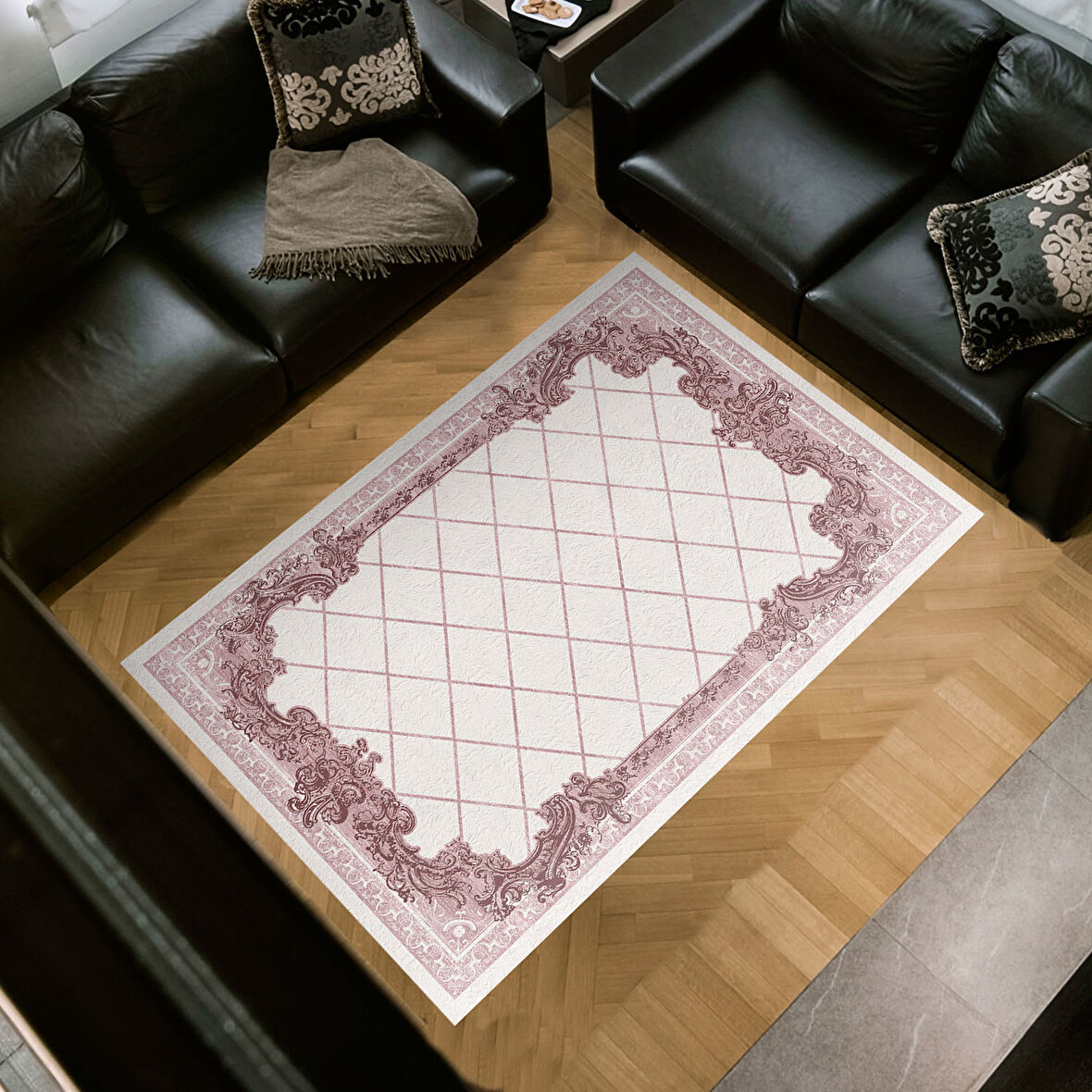 Dekoreko Kaymaz Taban Djt Salon Halısı Trend Modern 748