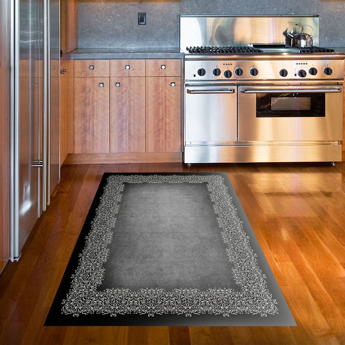 Dekoreko Kaymaz Taban Djt Mutfak Halısı Star Pamuk Modern 1674