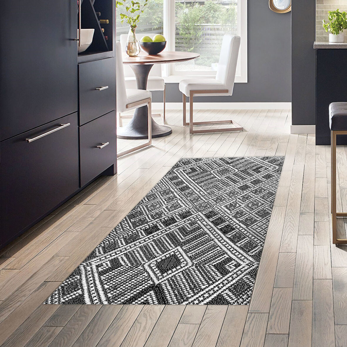 Dekoreko Kaymaz Taban Djt Mutfak Halısı Star Pamuk Modern 2029